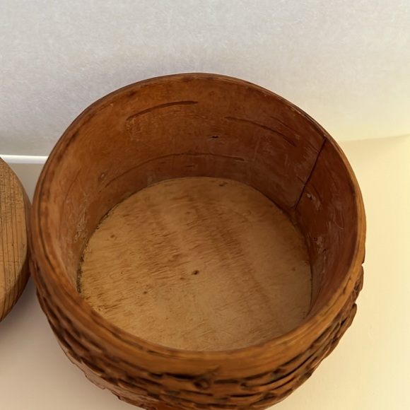 Swedish bentwood round box Scandinavian Svepask birch bark Näver - Picture 5 of 12